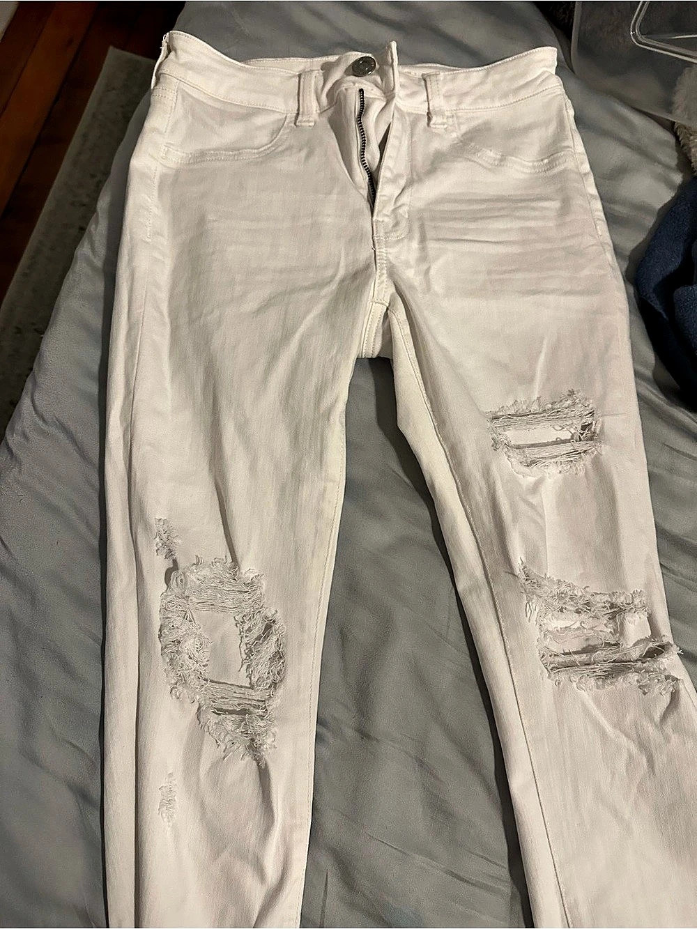 American Eagle Ne(x)t Level Stretch Highest Rise Ripped Skinny Jean Ripped